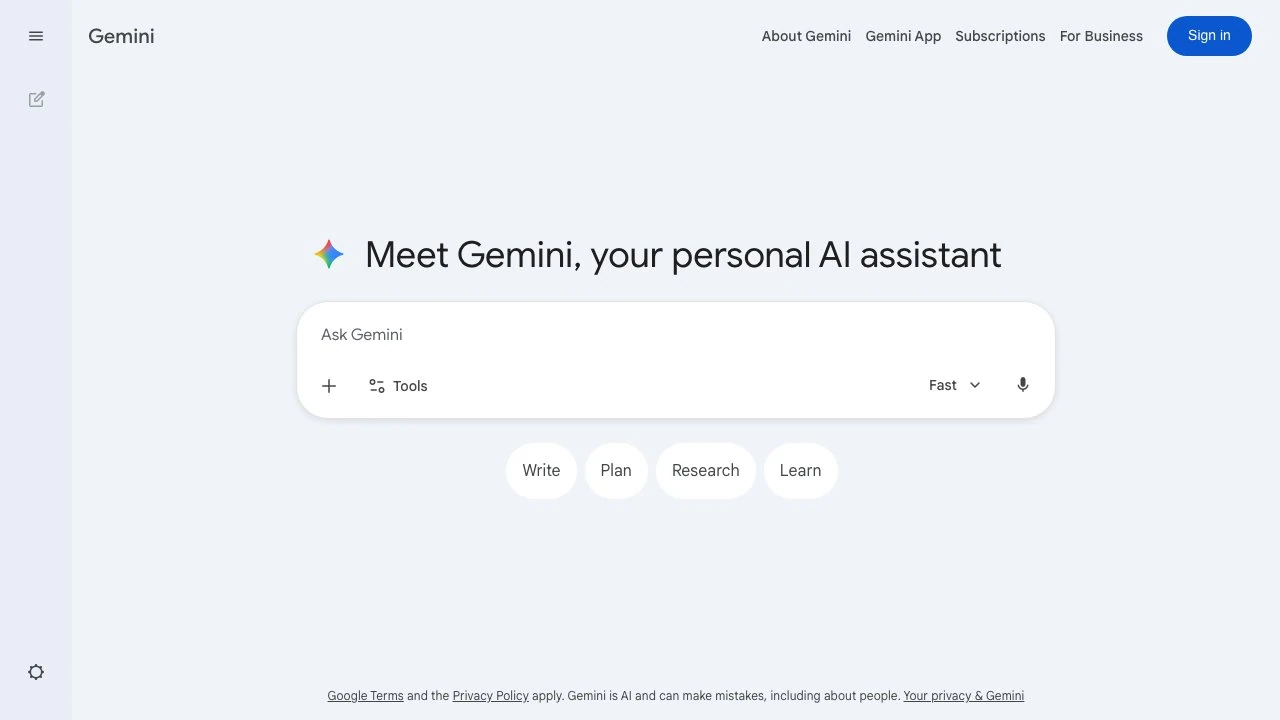 Google Gemini — 생성형 AI 챗봇 로고