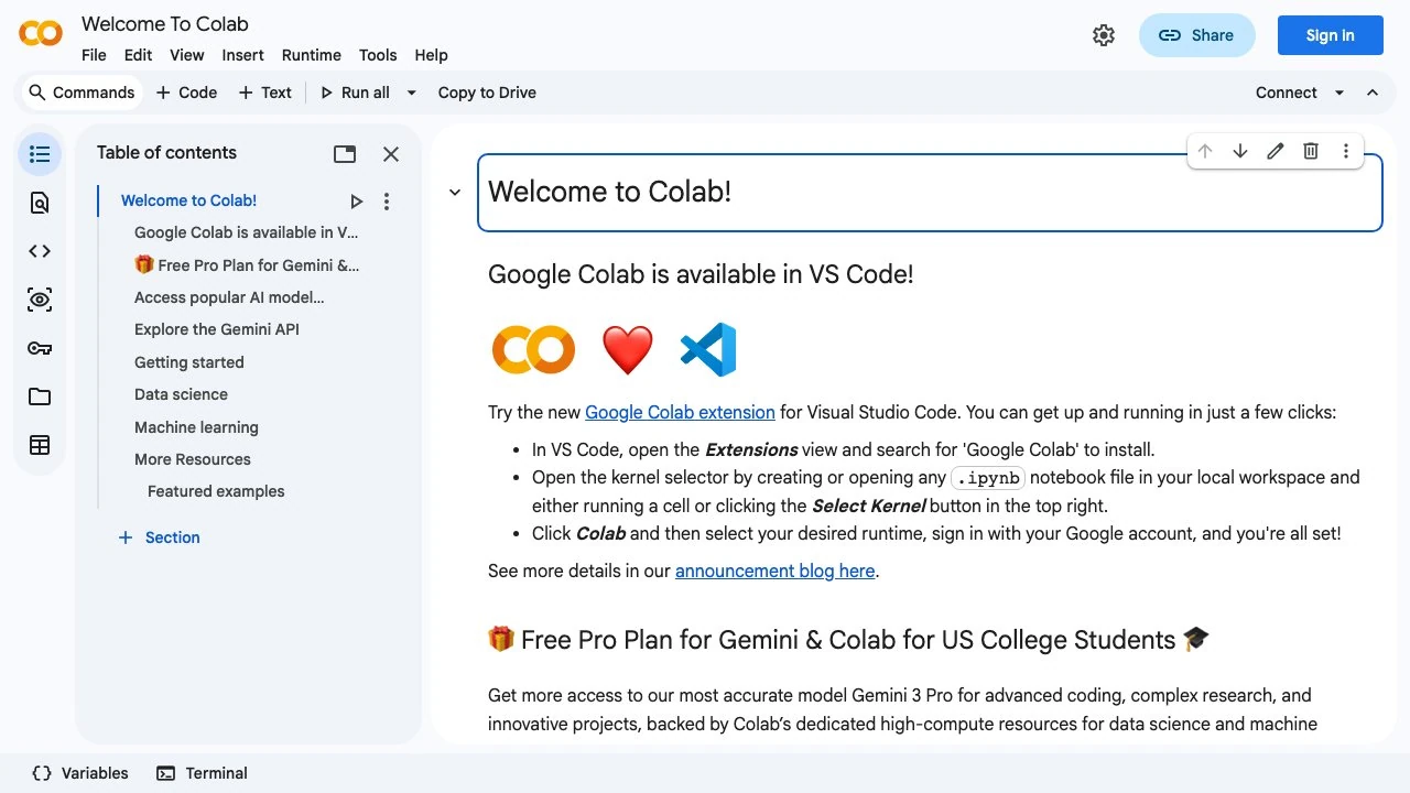 Google Colab — 클라우드 노트북 환경 썸네일